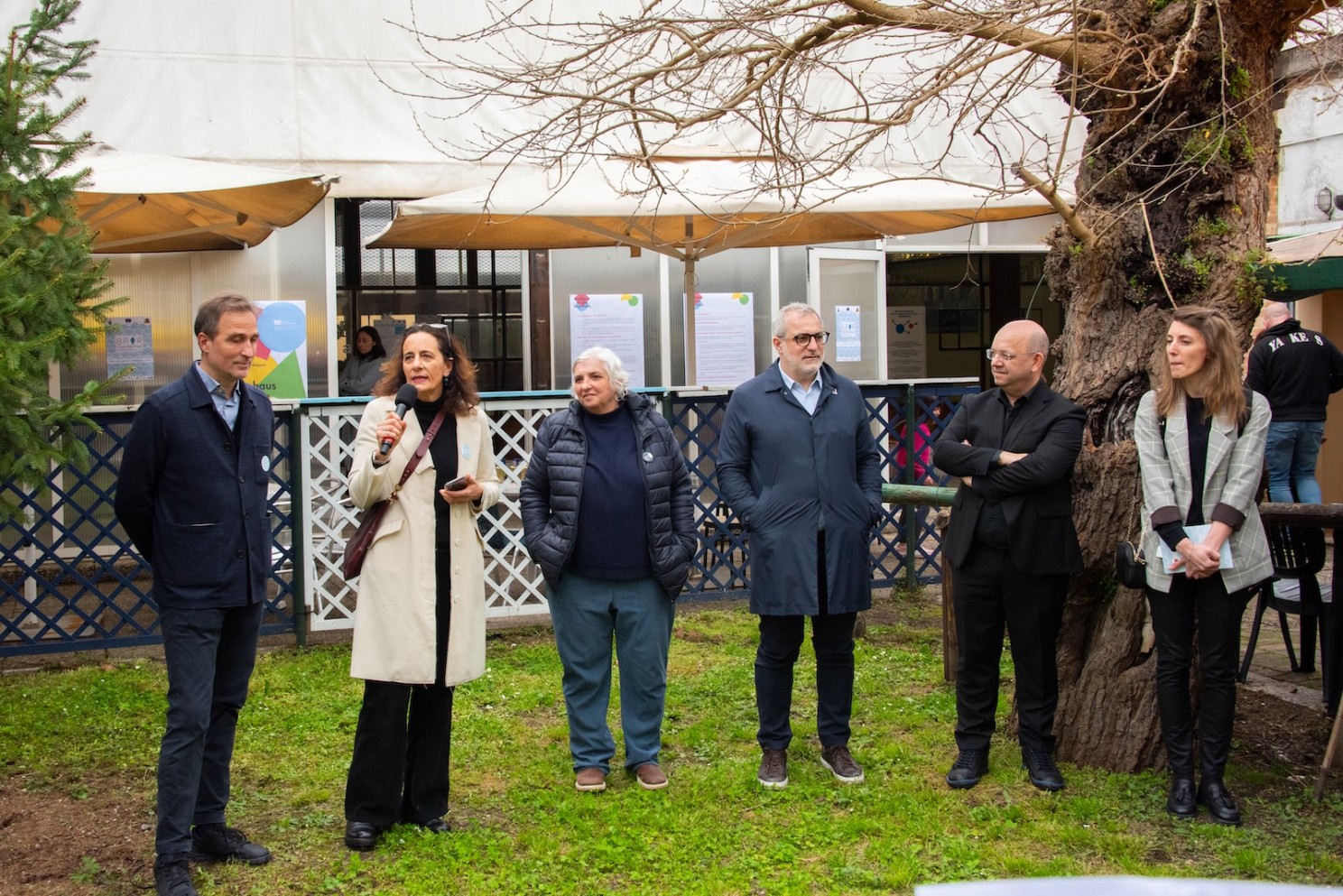 ▴ Welcome speech by the institutional partners of the Venice pilot I Photo by Alessandro Tretti Gastaldello.