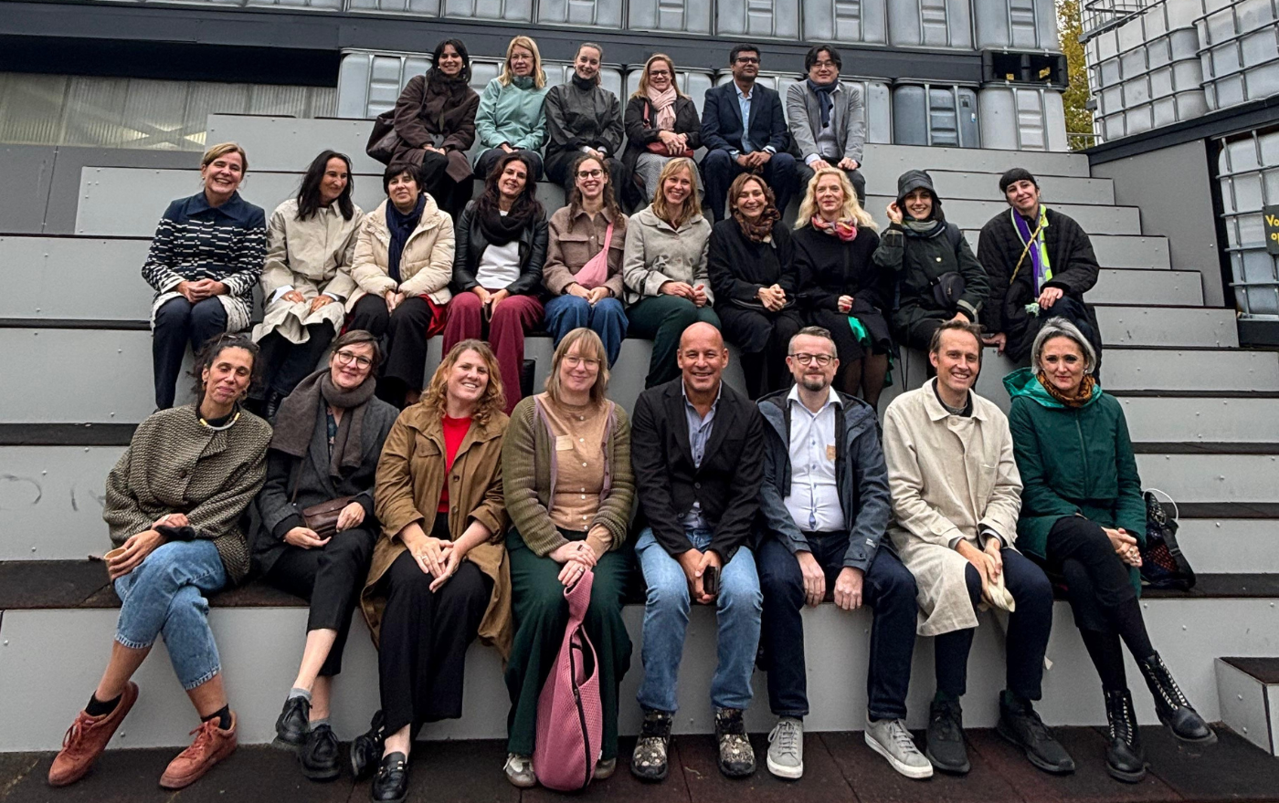 ▴ The NEB Cluster Meeting at the recycling station gardens
