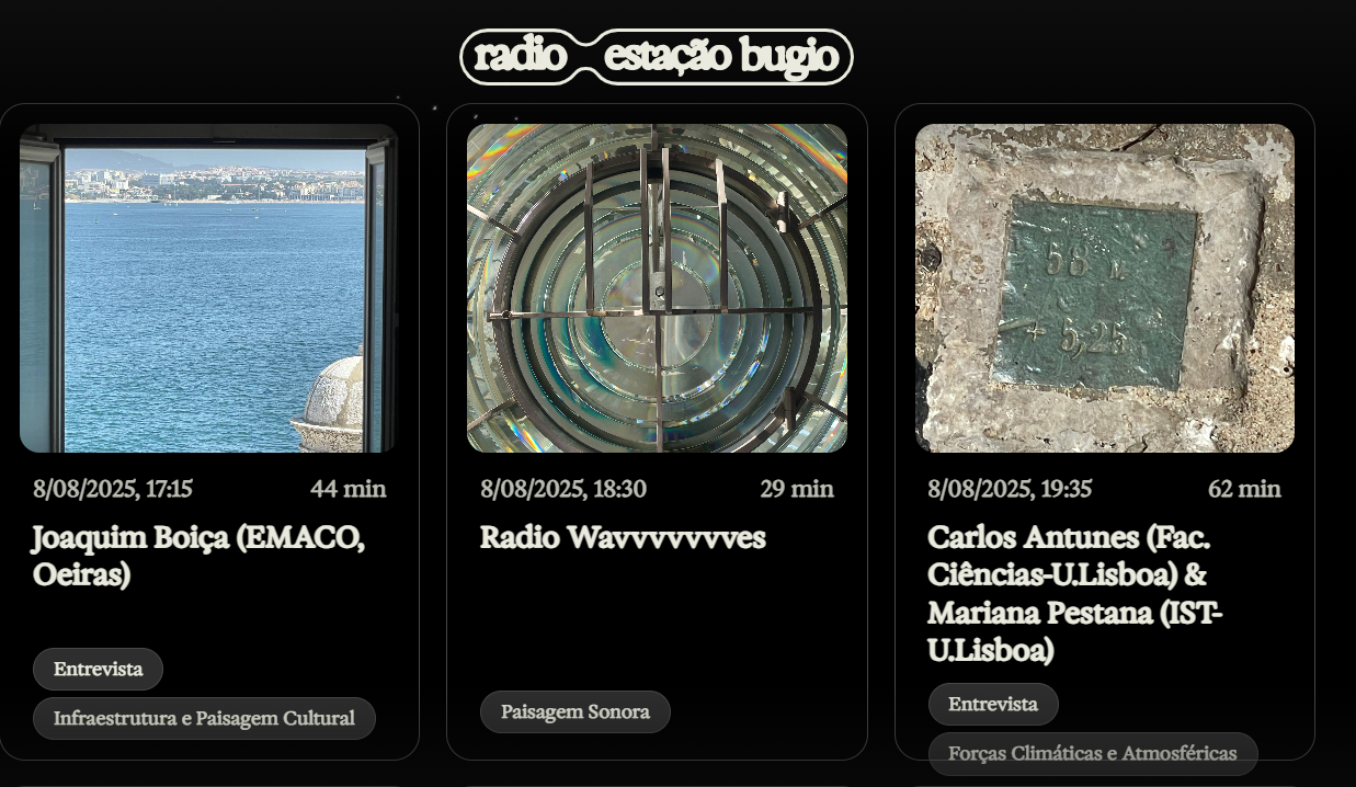 ▴ Rádio-Estação do Bugio.
