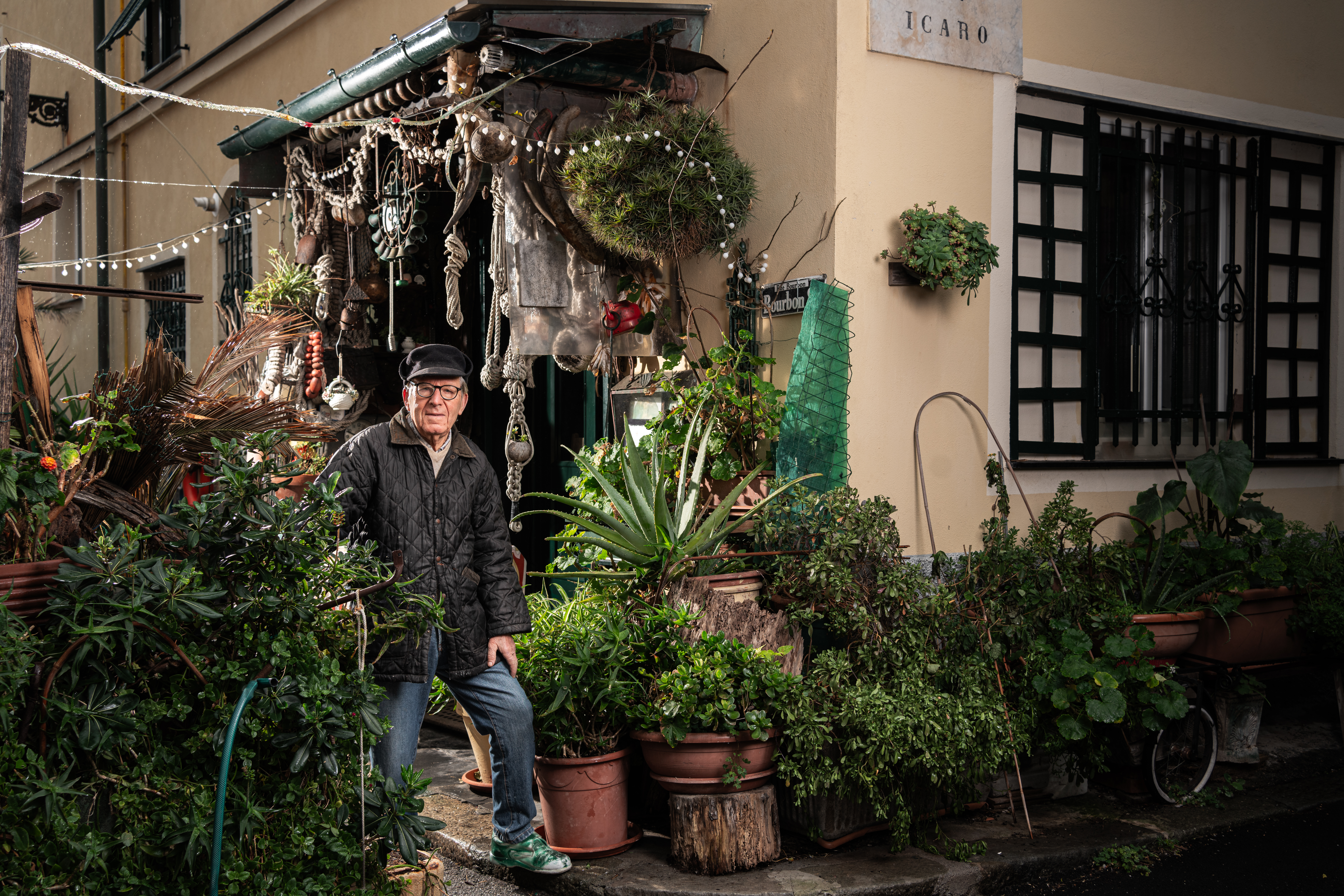 ▴ Dino Gesino, former owner of the historical restaurant La Conchiglia, Genoa © Davide Busetto _ studiowiki.