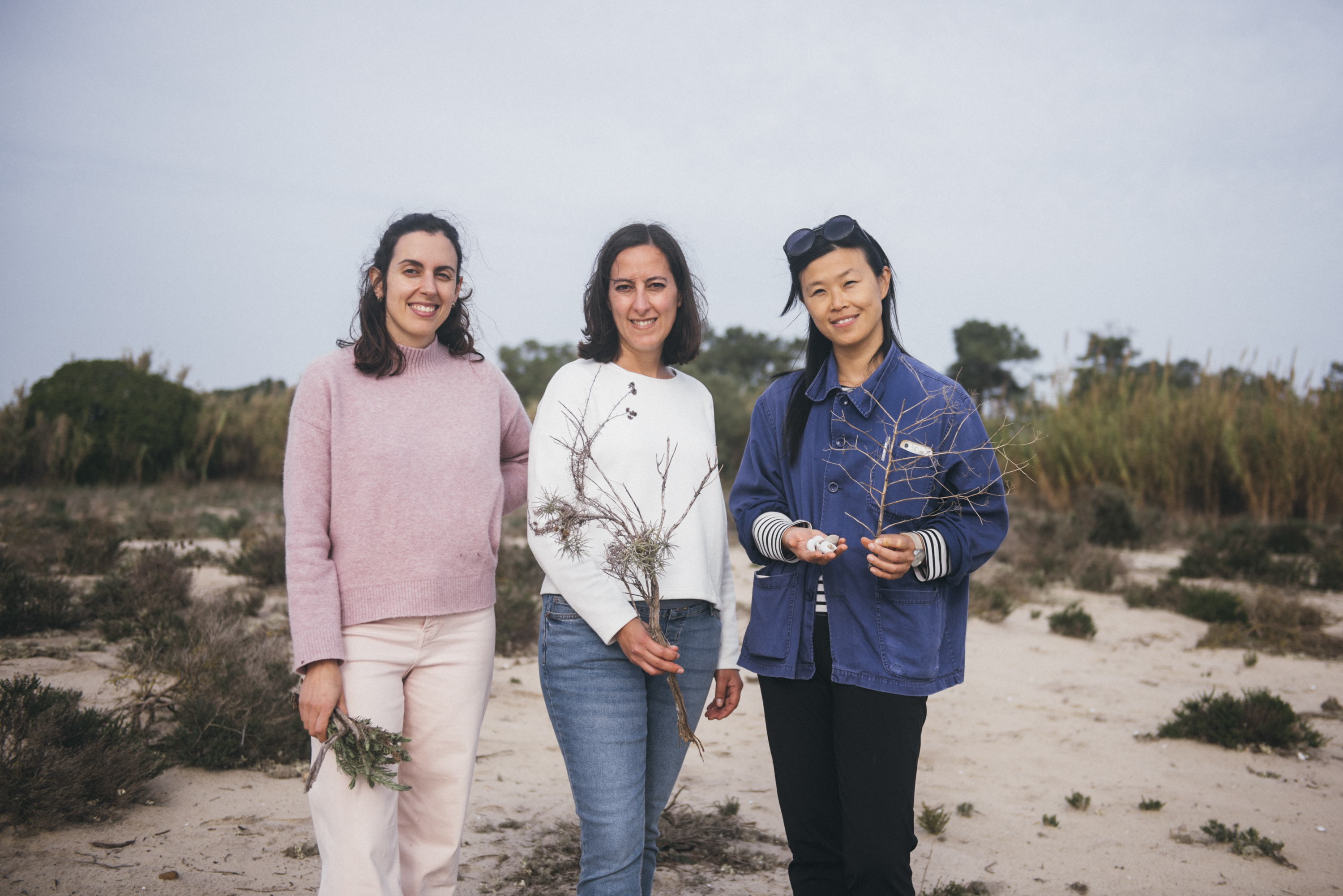 ▴ Lisbon Spice Rack team in Samouco Salt Pans, Tejo River 2024 © Sara Pinheiro.